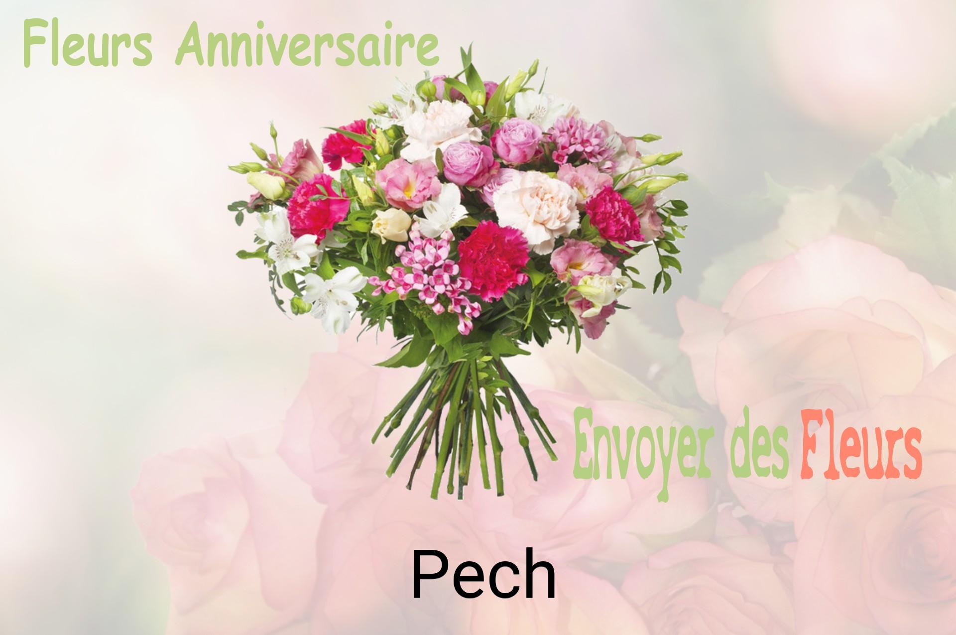 Bouquet de fleurs d’anniversaire livré à Pech